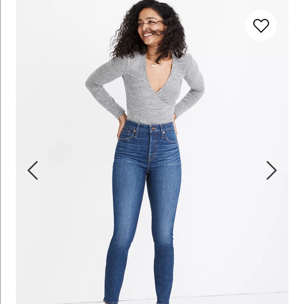 Madewell Curvy High-Rise Skinny Crop Jeans